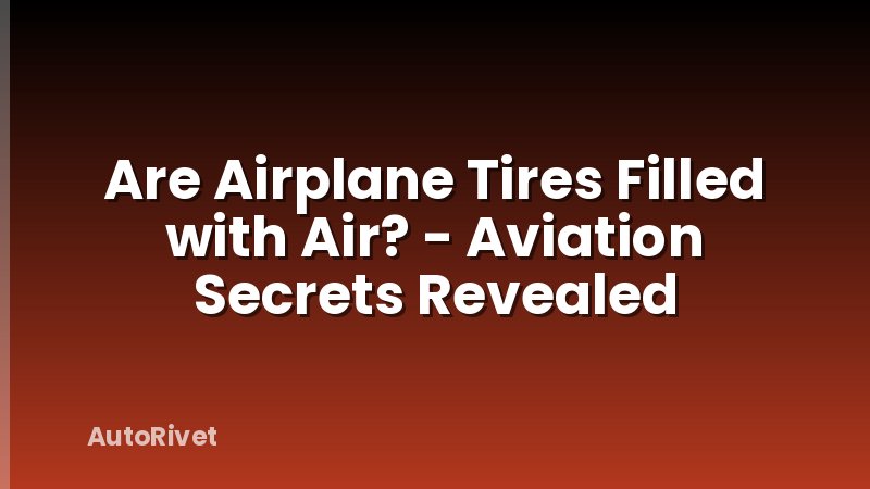 Are Airplane Tires Filled with Air? - Aviation Secrets Revealed
