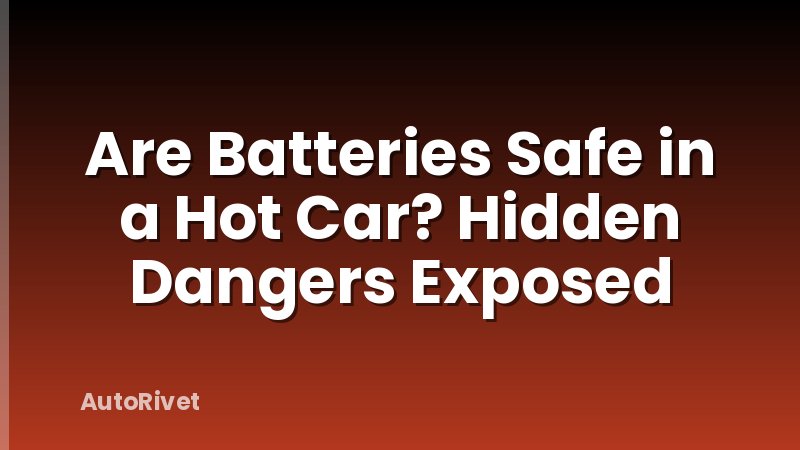 Are Batteries Safe in a Hot Car? Hidden Dangers Exposed