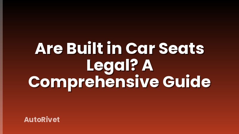 Are Built in Car Seats Legal? A Comprehensive Guide