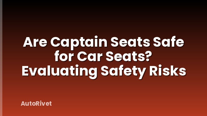 Are Captain Seats Safe for Car Seats? Evaluating Safety Risks