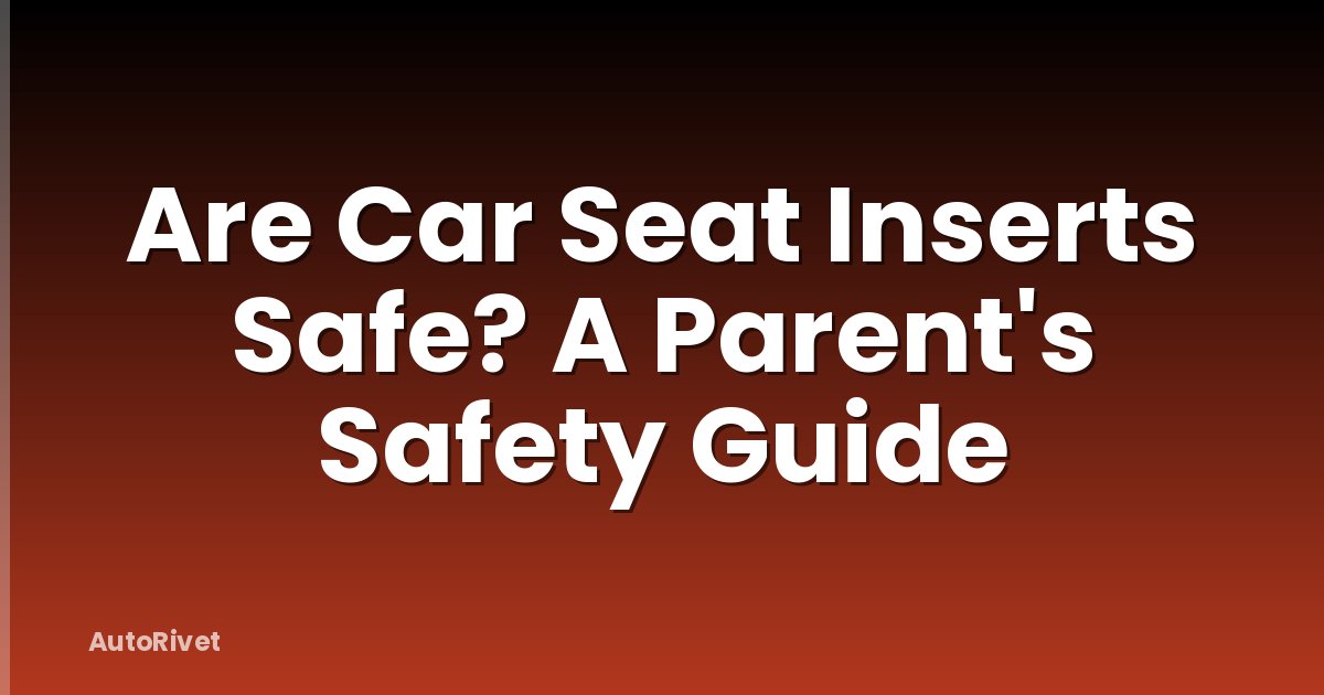 Are Car Seat Inserts Safe? A Parent's Safety Guide