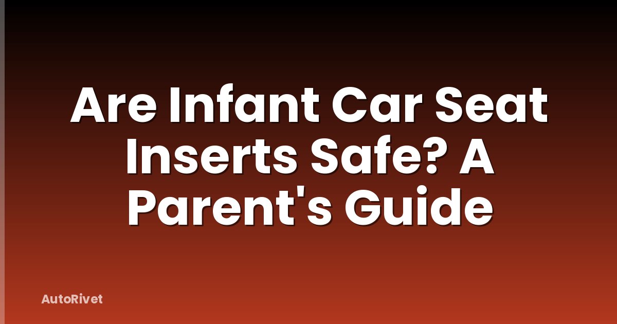 Are Infant Car Seat Inserts Safe? A Parent's Guide