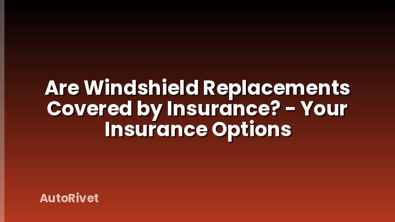 Are Windshield Replacements Covered by Insurance? - Your Insurance Options