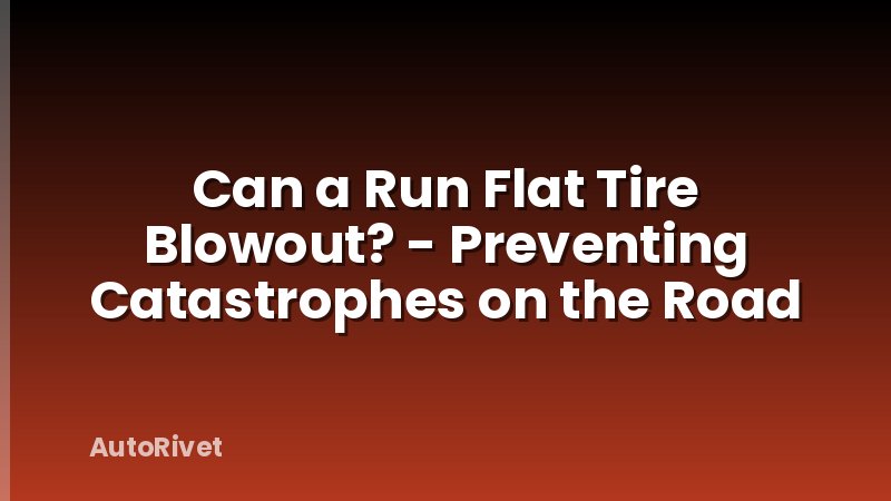Can a Run Flat Tire Blowout? - Preventing Catastrophes on the Road
