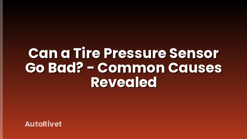 Can a Tire Pressure Sensor Go Bad? - Common Causes Revealed