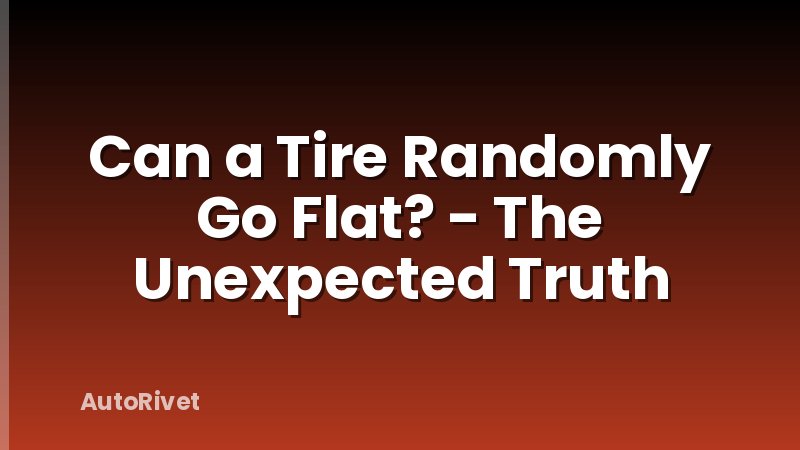 Can a Tire Randomly Go Flat? - The Unexpected Truth