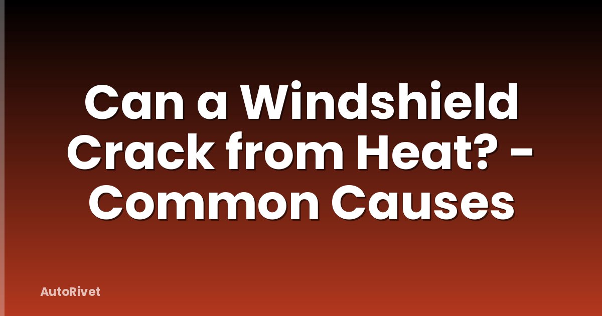 Can a Windshield Crack from Heat? - Common Causes