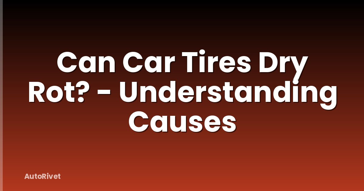 Can Car Tires Dry Rot? - Understanding Causes