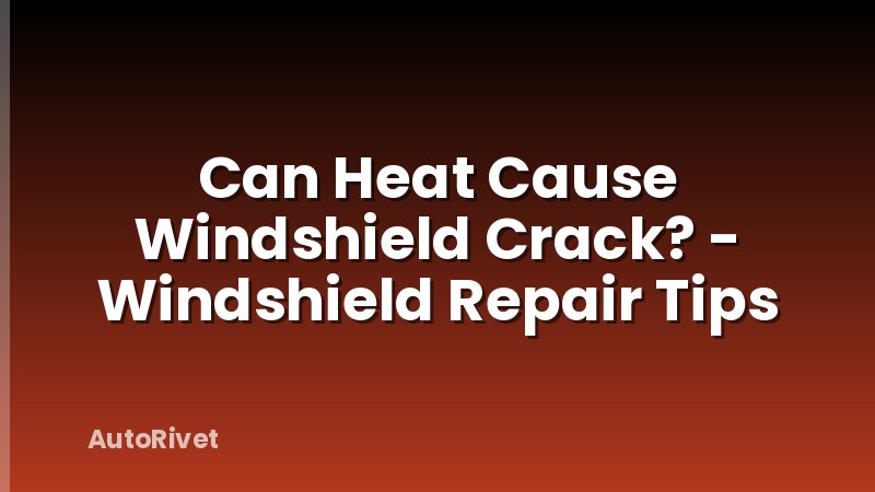 Can Heat Cause Windshield Crack? - Windshield Repair Tips