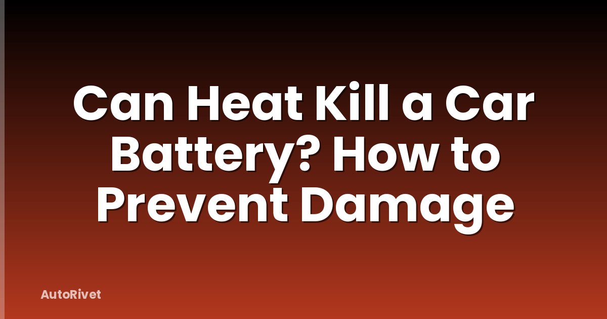Can Heat Kill a Car Battery? How to Prevent Damage