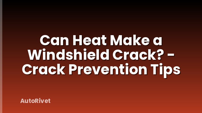 Can Heat Make a Windshield Crack? - Crack Prevention Tips