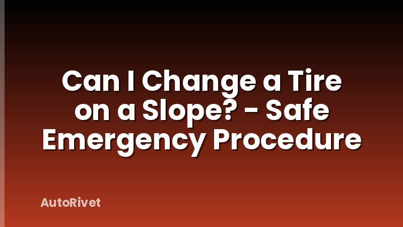 Can I Change a Tire on a Slope? - Safe Emergency Procedure