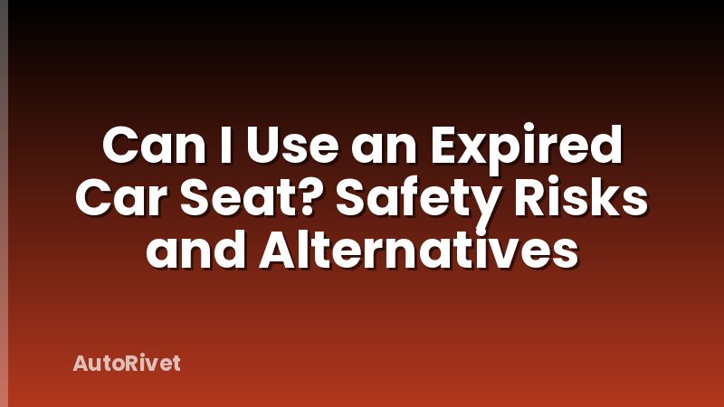 Can I Use an Expired Car Seat? Safety Risks and Alternatives