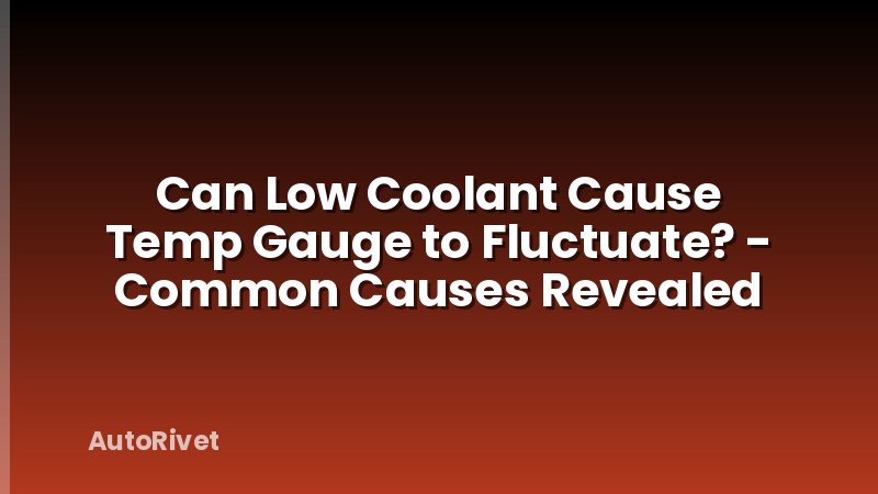 Can Low Coolant Cause Temp Gauge to Fluctuate? - Common Causes Revealed