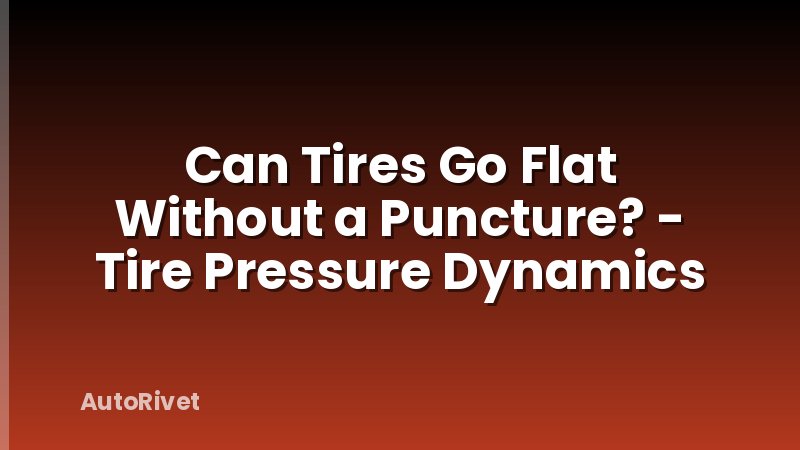 Can Tires Go Flat Without a Puncture? - Tire Pressure Dynamics