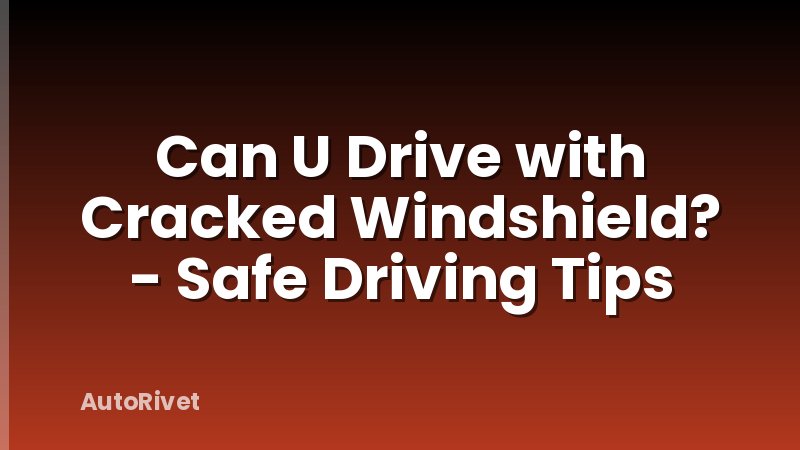 Can U Drive with Cracked Windshield? - Safe Driving Tips