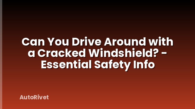 Can You Drive Around with a Cracked Windshield? - Essential Safety Info