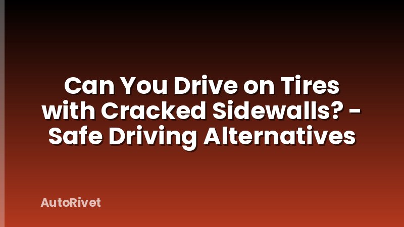 Can You Drive on Tires with Cracked Sidewalls? - Safe Driving Alternatives