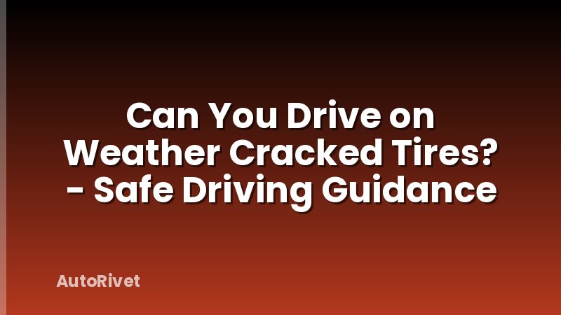 Can You Drive on Weather Cracked Tires? - Safe Driving Guidance