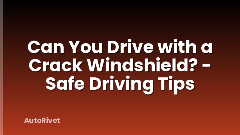 Can You Drive with a Crack Windshield? - Safe Driving Tips