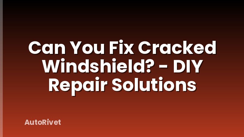 Can You Fix Cracked Windshield? - DIY Repair Solutions