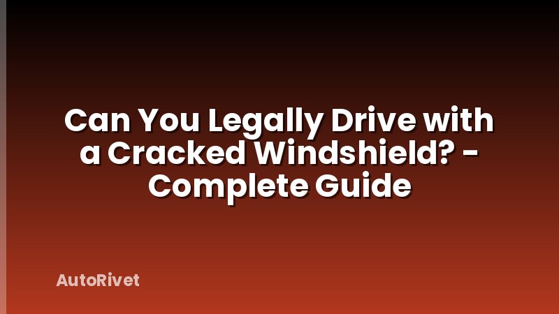 Can You Legally Drive with a Cracked Windshield? - Complete Guide