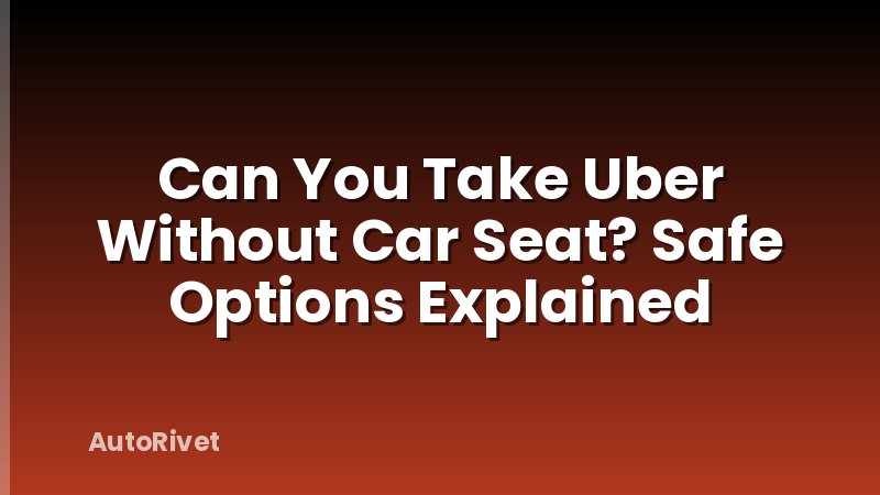Can You Take Uber Without Car Seat? Safe Options Explained