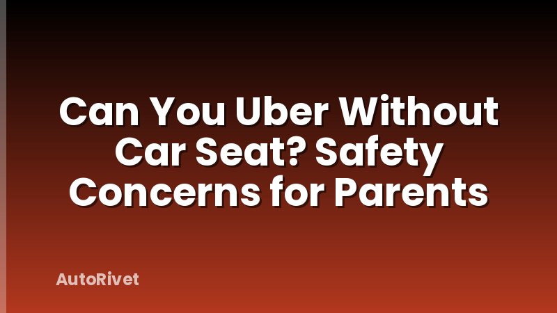 Can You Uber Without Car Seat? Safety Concerns for Parents