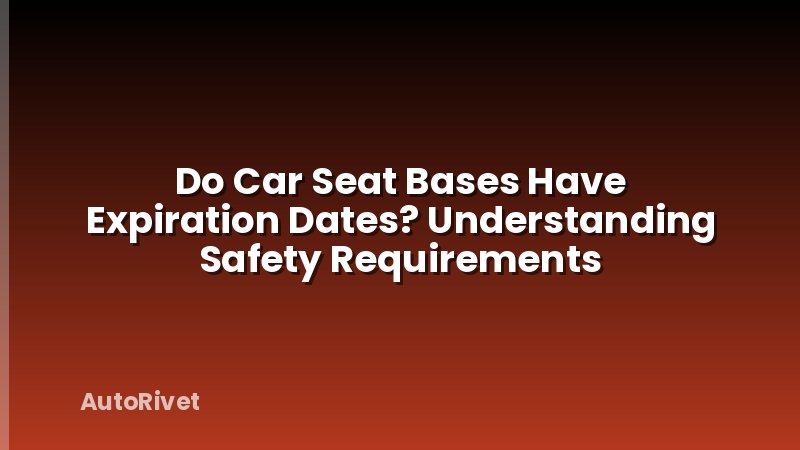 Do Car Seat Bases Have Expiration Dates? Understanding Safety Requirements