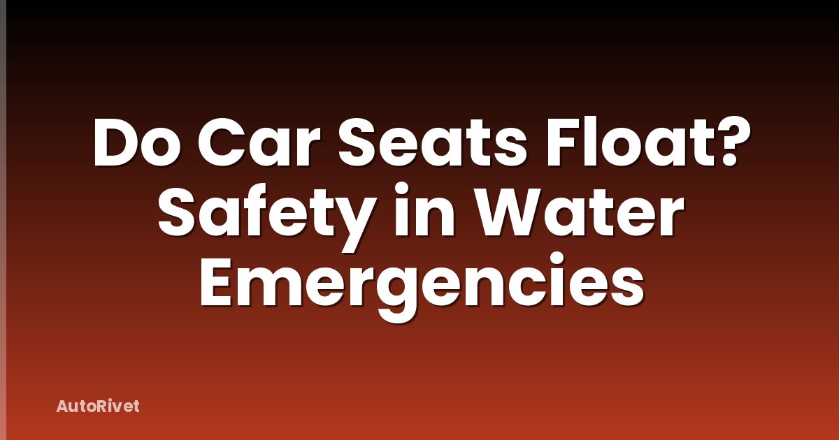 Do Car Seats Float? Safety in Water Emergencies