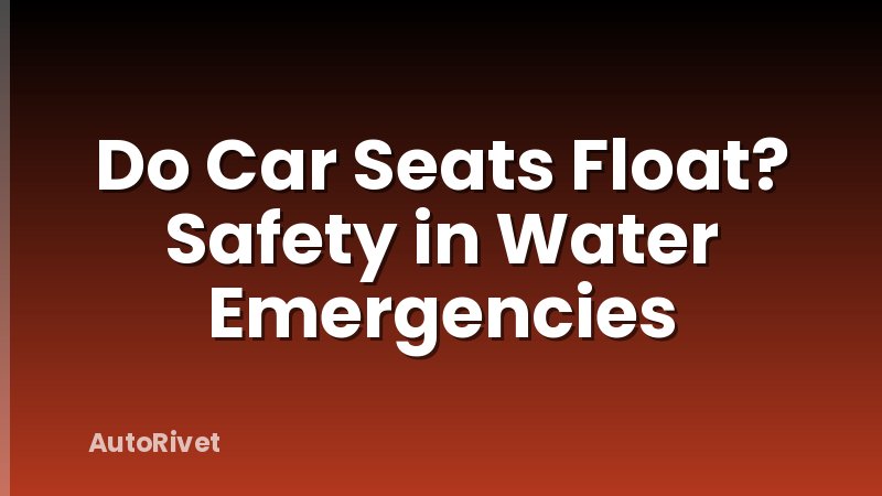 Do Car Seats Float? Safety in Water Emergencies