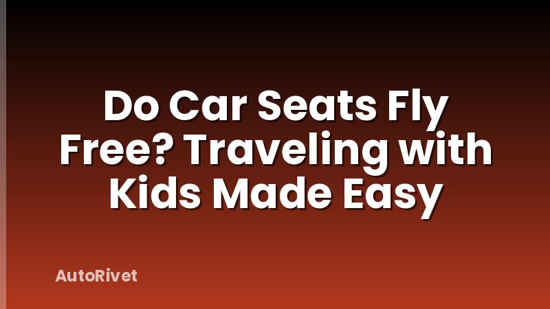Do Car Seats Fly Free? Traveling with Kids Made Easy