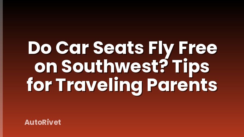 Do Car Seats Fly Free on Southwest? Tips for Traveling Parents