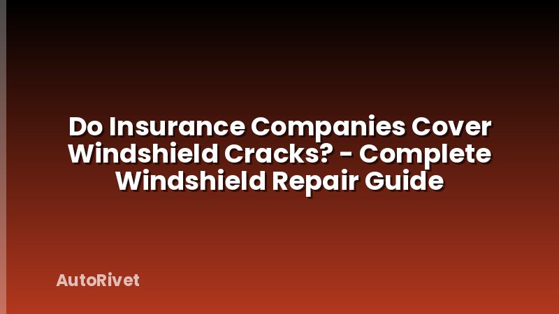 Do Insurance Companies Cover Windshield Cracks? - Complete Windshield Repair Guide