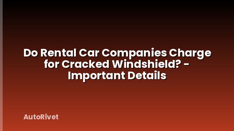 Do Rental Car Companies Charge for Cracked Windshield? - Important Details