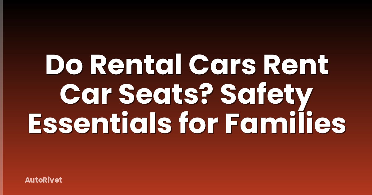 Do Rental Cars Rent Car Seats? Safety Essentials for Families