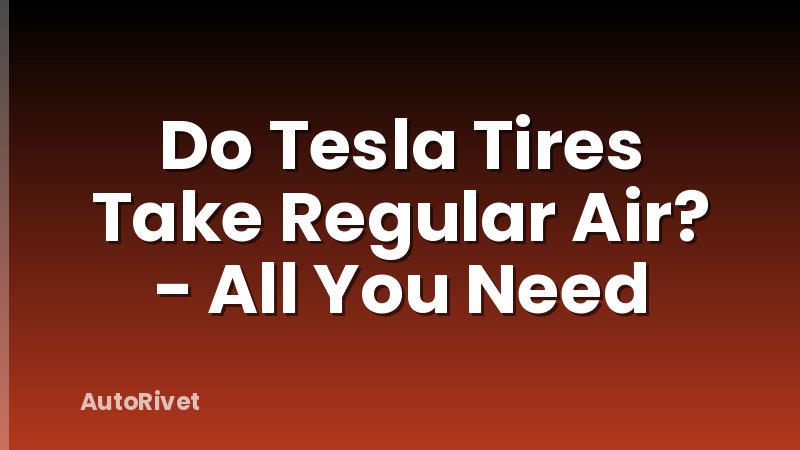 Do Tesla Tires Take Regular Air? - All You Need