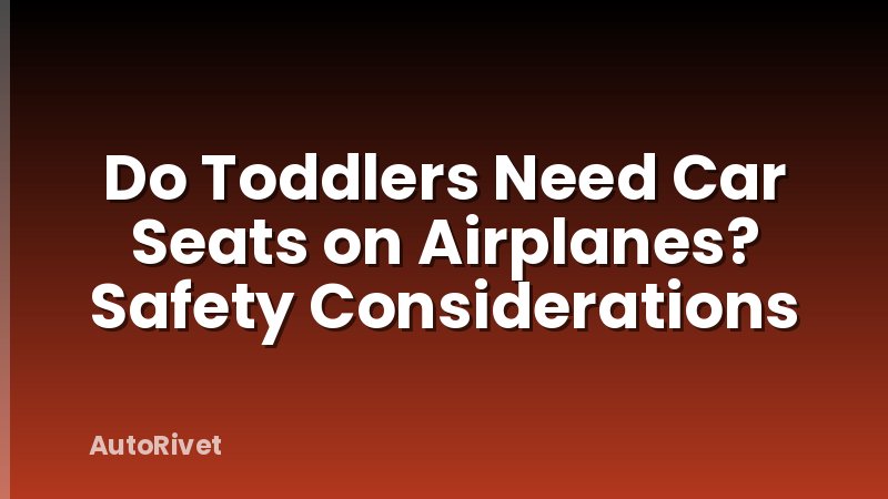 Do Toddlers Need Car Seats on Airplanes? Safety Considerations