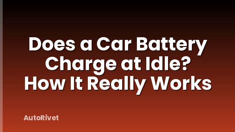 Does a Car Battery Charge at Idle? How It Really Works