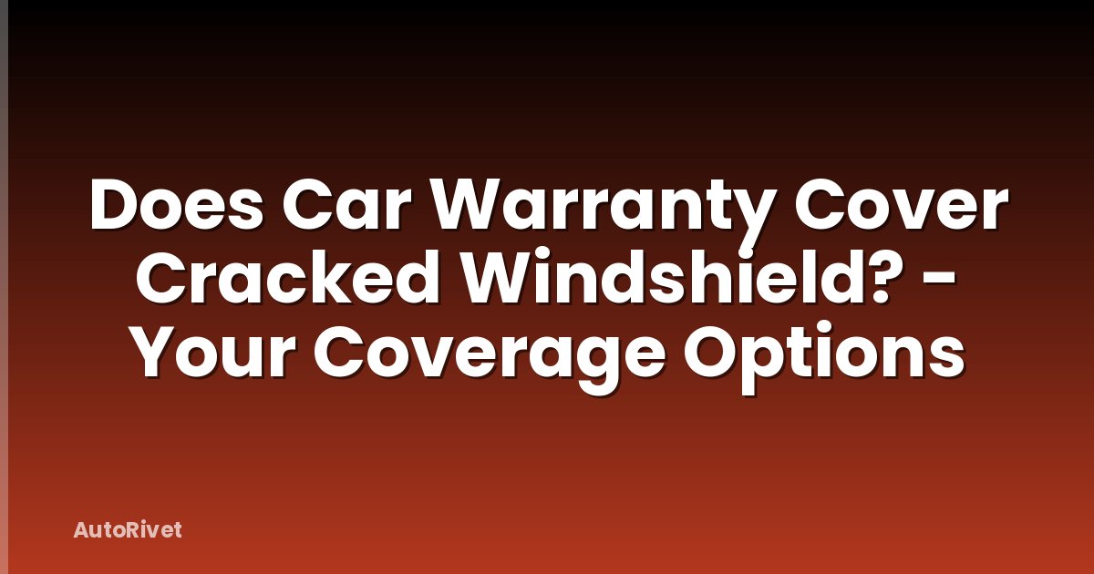 Does Car Warranty Cover Cracked Windshield? - Your Coverage Options