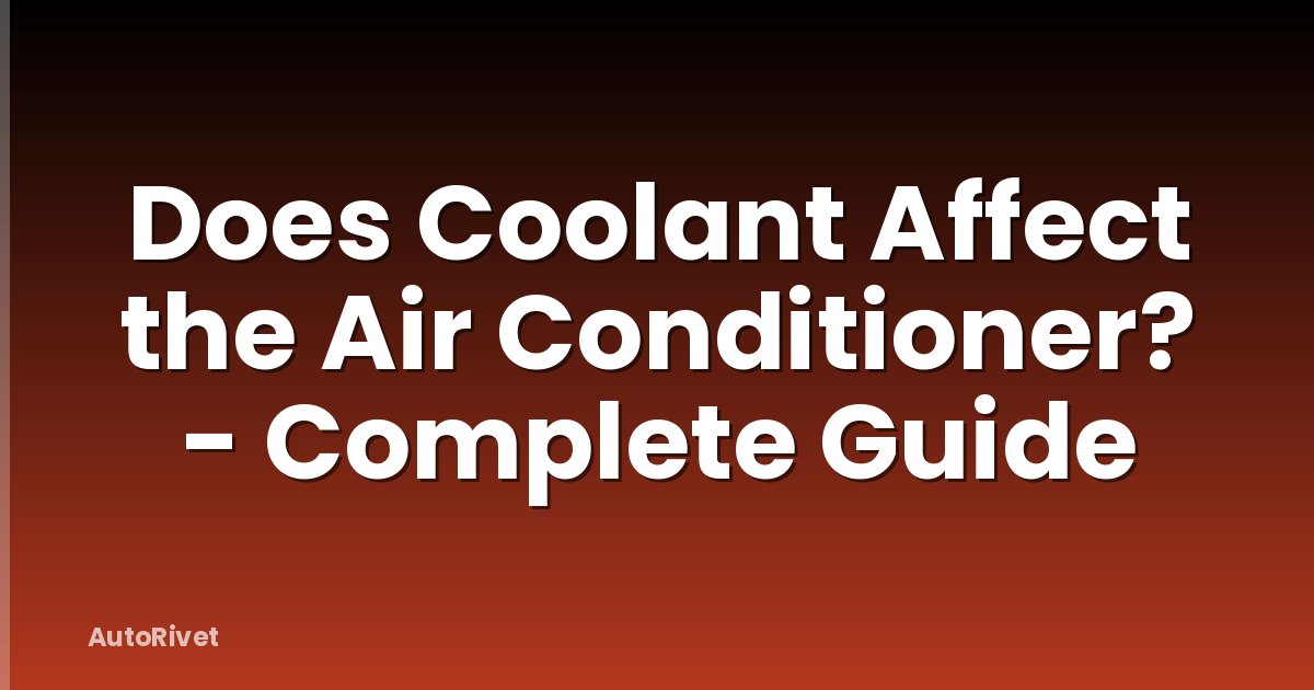 How Does Engine Coolant Work? - The Complete Guide - AutoRivet