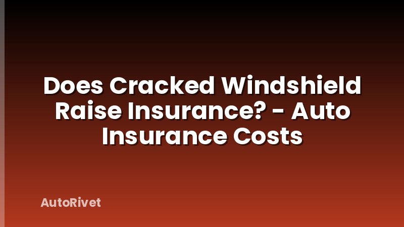 Does Cracked Windshield Raise Insurance? - Auto Insurance Costs