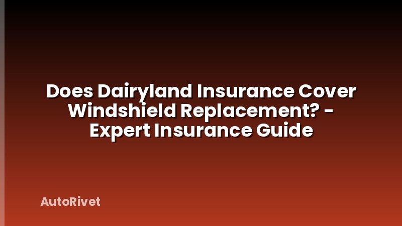 Does Dairyland Insurance Cover Windshield Replacement? - Expert Insurance Guide