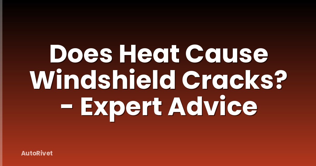 Does Heat Cause Windshield Cracks? - Expert Advice