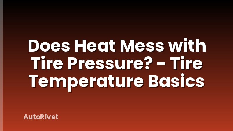 Does Heat Mess with Tire Pressure? - Tire Temperature Basics