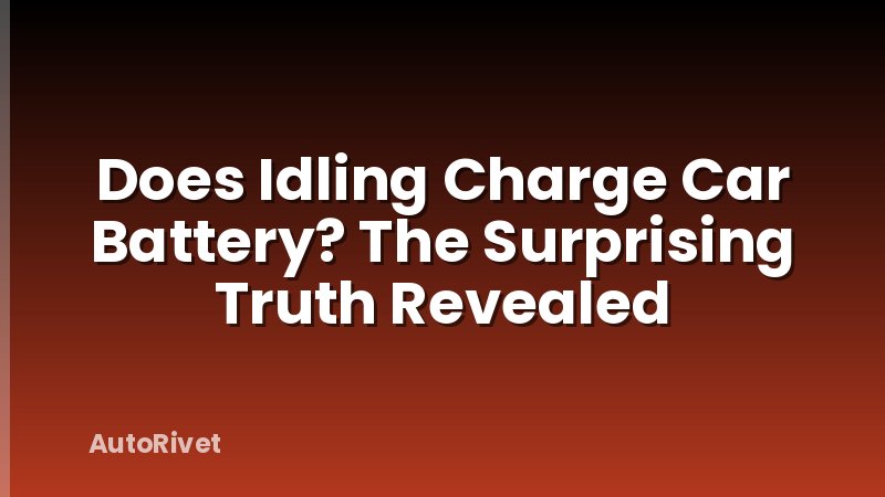 Does Idling Charge Car Battery? The Surprising Truth Revealed