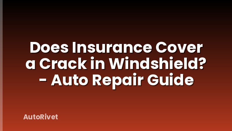 Does Insurance Cover a Crack in Windshield? - Auto Repair Guide