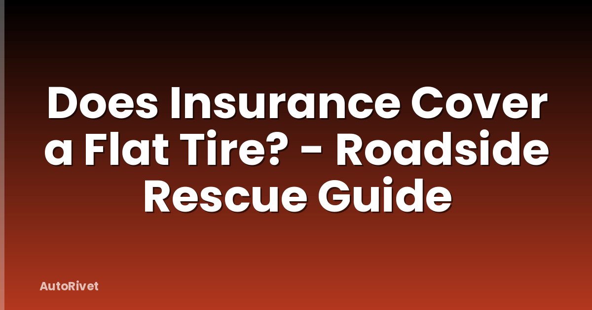 Does Insurance Cover a Flat Tire? - Roadside Rescue Guide