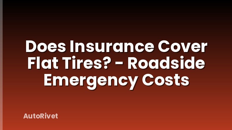 Does Insurance Cover Flat Tires? - Roadside Emergency Costs