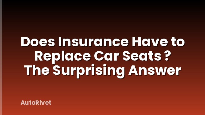 Does Insurance Have to Replace Car Seats ? The Surprising Answer
